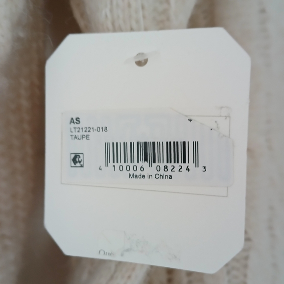 Altar'd State Crop Knit Bow-Accent Sweater in Taupe - Picture 11 of 15